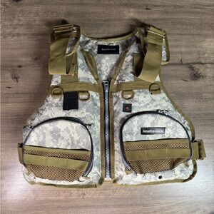 Amarine-Made Adult Life/Fishing/Boating Vest/Jacket (Adjusting/Camo)